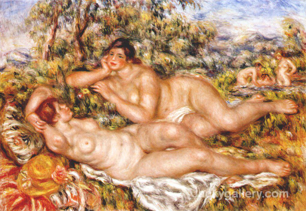The Great Bathers (The Nymphs) by Pierre Auguste Renoir paintings reproduction